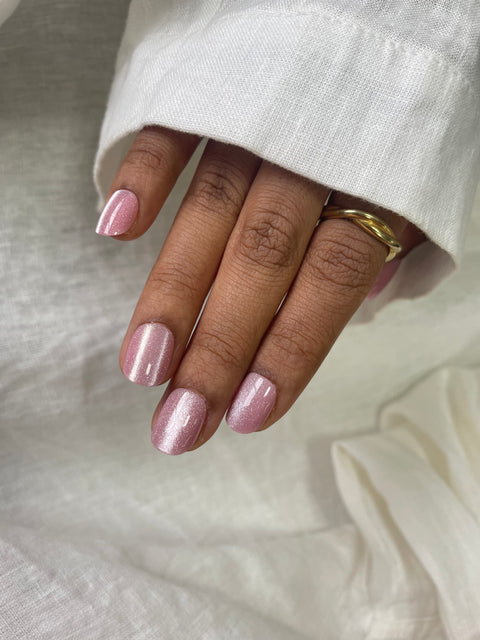 Blush Drip Cat Eye (rosa, xs-squoval)