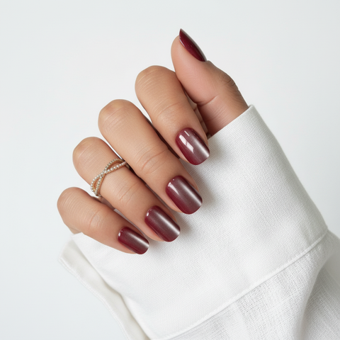 Mocha Mood Cat Eye (mörkbrun, XS Squoval)